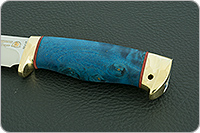 Нож Домбай стабилизированный кап, 95х18, латунь : фото 6