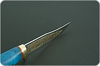 Нож Домбай стабилизированный кап, 95х18, латунь : фото 9