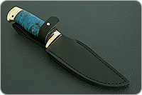 Нож Домбай стабилизированный кап, 95х18, латунь : фото 11