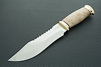 Нож Тайга кап березовый, 95х18, латунь : фото 2