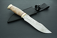 Нож Тайга кап березовый, 95х18, латунь : фото 10