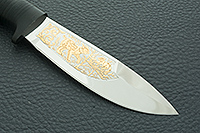 Нож Стингер наборная кожа, 95х18, текстолит : фото 4