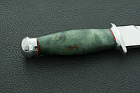 Кинжал охотничий-С стабилизированный кап, 95х18, алюминий : фото 2