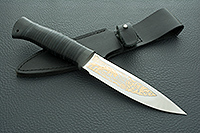 Нож Fox-4 наборная кожа, 95х18, текстолит : фото 7