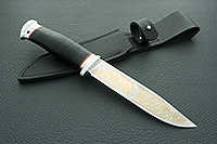 Нож Баджер-2 наборная кожа, алюминий, золочение клинка : фото 7