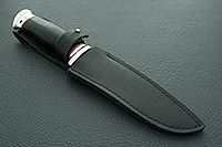 Нож Баджер-2 наборная кожа, алюминий, золочение клинка : фото 8