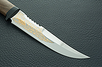 Нож Катран орех, 95х18, текстолит : фото 2