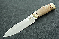 Нож Спас-1 кап березовый, 95х18, латунь : фото 2