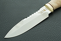 Нож Спас-1 кап березовый, 95х18, латунь : фото 3