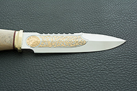 Нож Спас-1 кап березовый, 95х18, латунь : фото 7