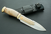 Нож Спас-1 кап березовый, 95х18, латунь : фото 10