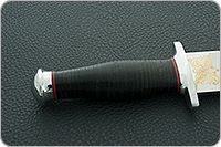 Кинжал охотничий-С наборная кожа, 95х18, алюминий : фото 5