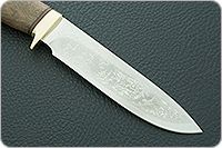 Нож Артыбаш орех, 95х18, латунь : фото 2