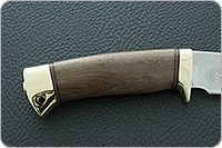 Нож Артыбаш орех, 95х18, латунь : фото 3