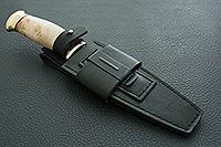 Нож Спас-1 кап березовый, латунь, золочение клинка : фото 9