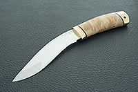 Нож Ермак кап березовый, 95х18, латунь : фото 2