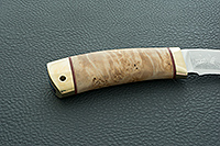 Нож Ермак кап березовый, 95х18, латунь : фото 5