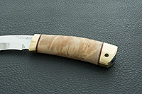 Нож Ермак кап березовый, 95х18, латунь : фото 6