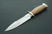 Нож Спас-6 береста, 95х18, латунь : фото 2