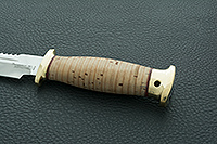 Нож Спас-6 береста, 95х18, латунь : фото 6