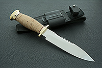 Нож Спас-6 береста, 95х18, латунь : фото 11