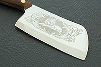 Топорик кухонный (насечки) накладки текстолит, 95х18, цельнометаллический : фото 4