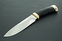 Нож Артыбаш наборная кожа, 95х18, латунь : фото 2