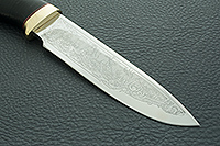 Нож Артыбаш наборная кожа, 95х18, латунь : фото 4