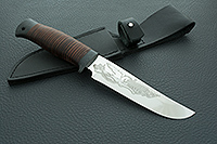 Нож Гелиос-2 наборная кожа, 95х18, текстолит : фото 10