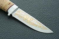 Нож Малек-2 береста, 95х18, алюминий : фото 4