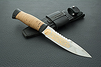 Нож Спас-2 береста, 95х18, текстолит : фото 11