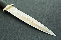 Кинжал охотничий-С граб - черное дерево, 95х18, латунь : фото 4