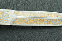 Кинжал охотничий-С граб - черное дерево, 95х18, латунь : фото 8