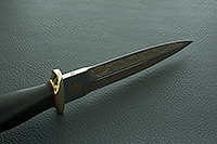 Кинжал охотничий-С граб - черное дерево, 95х18, латунь : фото 9