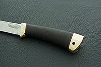 Нож Риф наборная кожа, 95х18, латунь : фото 5