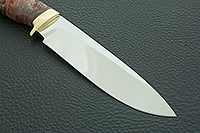 Нож Артыбаш стабилизированный кап, 95х18, латунь : фото 4