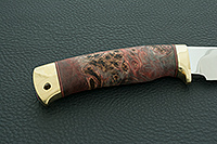 Нож Артыбаш стабилизированный кап, 95х18, латунь : фото 5