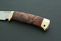 Нож Артыбаш стабилизированный кап, 95х18, латунь : фото 6