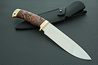 Нож Артыбаш стабилизированный кап, 95х18, латунь : фото 10