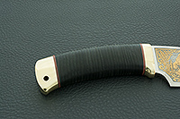 Нож Утес наборная кожа, 95х18, латунь : фото 5