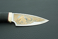 Нож Утес наборная кожа, 95х18, латунь : фото 8