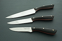 Ножи кухонные набор накладки граб, 95х18, цельнометаллический : фото 2