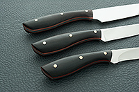 Ножи кухонные набор накладки граб, 95х18, цельнометаллический : фото 3
