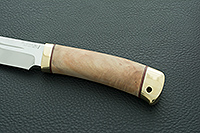 Нож Таежный-2 кап березовый, 95х18, латунь : фото 4