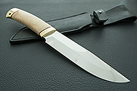 Нож Таежный-2 кап березовый, 95х18, латунь : фото 7