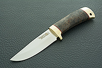 Нож Малек-2 стабилизированный кап, латунь, золочение клинка : фото 2