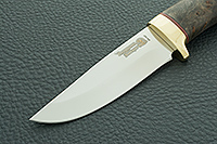 Нож Малек-2 стабилизированный кап, латунь, золочение клинка : фото 3