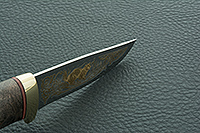 Нож Малек-2 стабилизированный кап, латунь, золочение клинка : фото 10