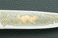 Нож Малек-2 стабилизированный кап, 95х18, латунь : фото 6