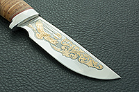 Нож Сталкер береста, 95х18, алюминий : фото 4